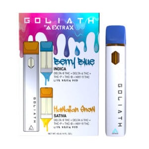 The Delta Extrax Goliath Starter Kit offers a complete, premium Delta 8 THC vaping experience with convenience and performance.