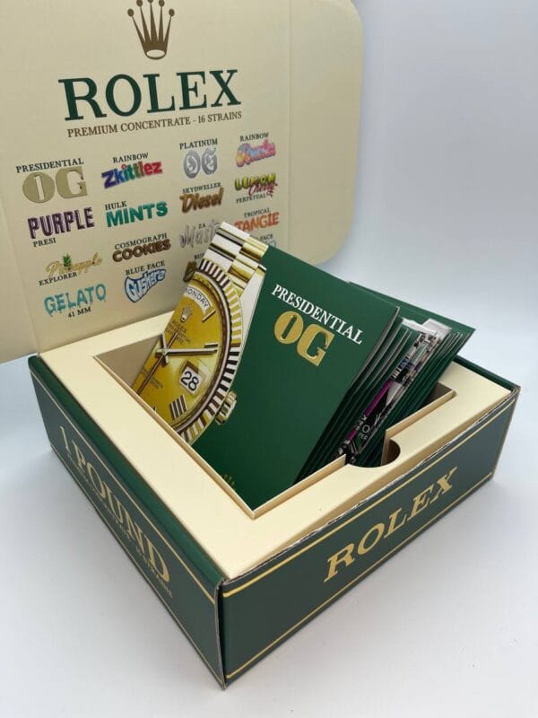 Rolex Premium Concentrate offers high-potency, solvent-free cannabis with rich flavors and powerful, long-lasting effects for connoisseurs.