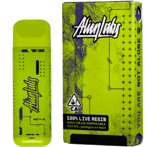 Alien Labs Alien Mints Live Resin Disposable offers a smooth, minty-sweet flavor with euphoric, relaxing effects in a premium, portable vape.