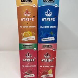 Xl Sour Strips Gummies 600 Mg