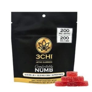 Experience relaxation and restful sleep with 3Chi Comfortably Numb Gummies, combining Delta 8 THC and CBN for balanced relief.