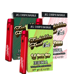 Experience the Cali Extrax Forbidden Fruit Disposable | 2g, a potent blend of THCP & THCA live sugar for smooth, flavorful hits.