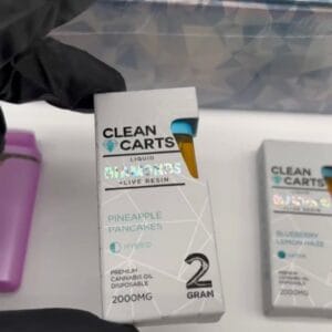 Clean carts disposable 2g resin liquid diamonds