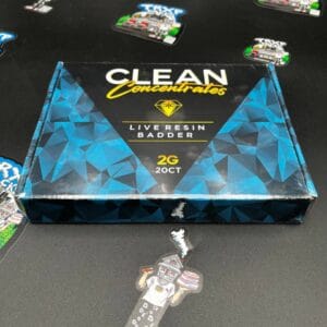 Clean concentrates live resin badder in 2g jars 40g per box