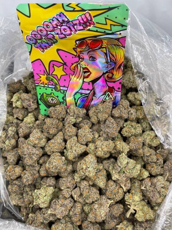 Oooohh That Zotz cannabis delivers a sweet, citrusy, and fizzy flavor with uplifting euphoria, creativity, and relaxing body effects.
