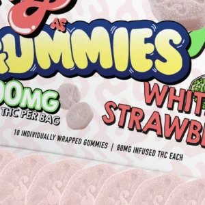 Experience fast-acting THC with Nano Gummies White Strawberry. Enjoy refreshing white strawberry flavor, rapid absorption, and consistent, potent effects.