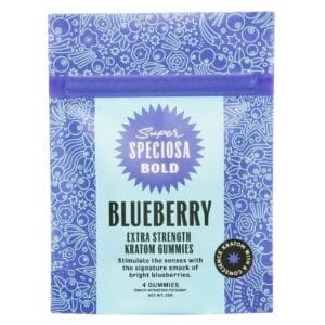 Super Speciosa | Extra Strength Kratom Gummies | Blueberry-(4ct)