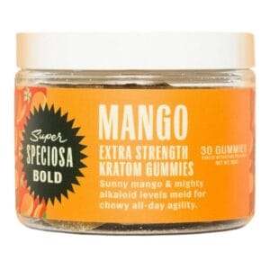 Super Speciosa | Extra Strength Kratom Gummies | Mango-(30ct)