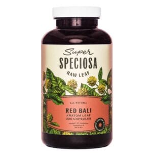 Experience deep relaxation, pain relief, and mood support with Super Speciosa Red Bali Kratom Capsules (320ct). Premium, lab-tested, and effective.