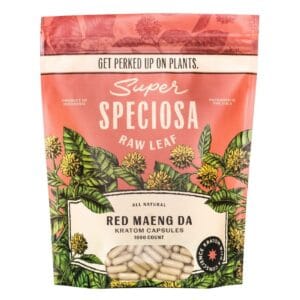 Get premium Super Speciosa Red Maeng Da Kratom Capsules (1000ct) for powerful relaxation, relief, and convenience. Lab-tested, pure, and potent.